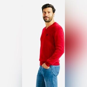 Chaps Vibrant Red Cotton Cashmere Sweater XXL